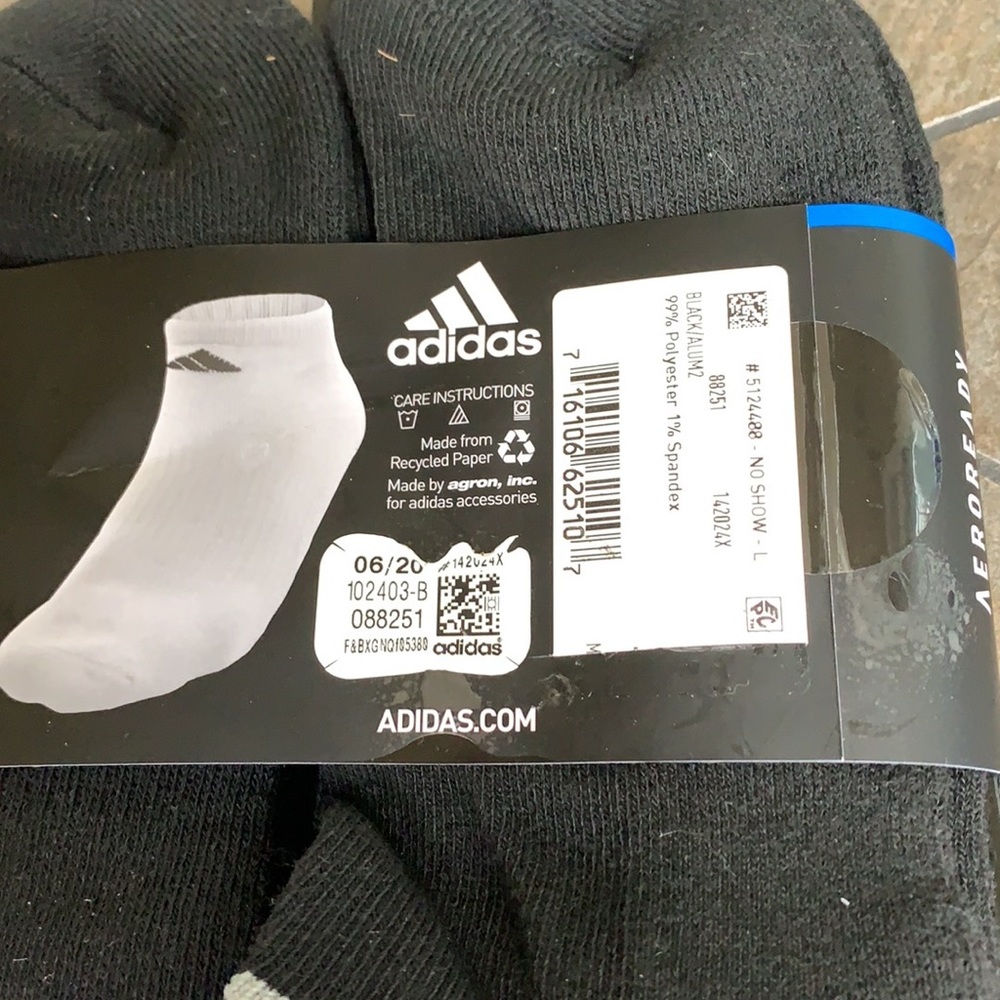 ADIDAS MEN’S CUSHIONED AERORADY COMPRESSN NO SHOW - Picture 13 of 13